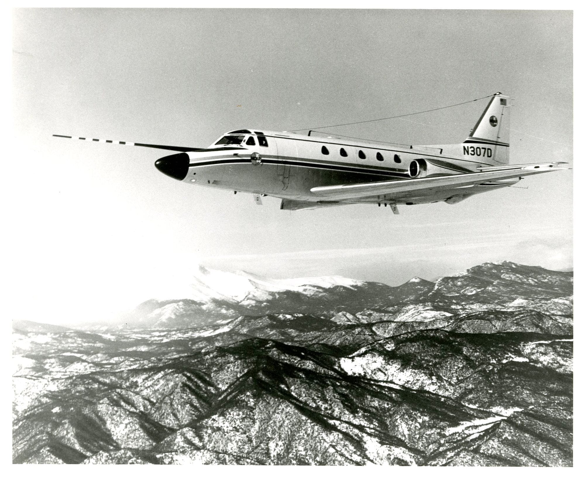 Photo of NCAR Sabreliner, 1970s