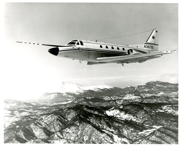 Photo of NCAR Sabreliner, 1970s